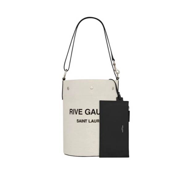 YSL Saint Laurent 聖羅蘭 Rive Gauche 帆布水桶包 YSL Saint Laurent 聖羅蘭 Rive Gauche 帆布水桶包