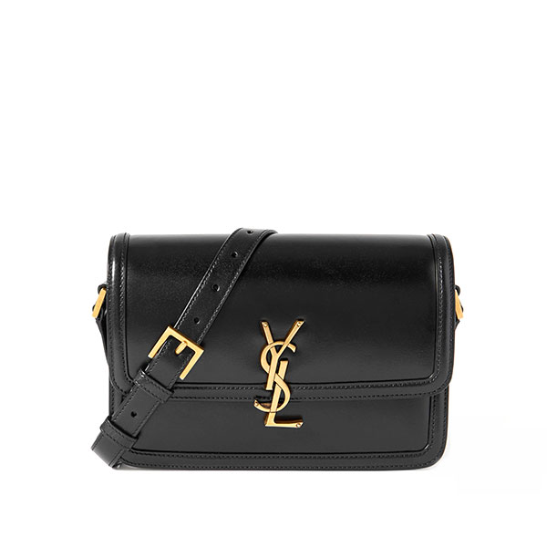 【黑/白】Saint Laurent YSL Solferino 中號皮革肩背包 豆腐包
